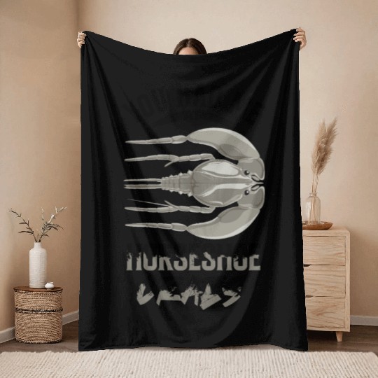 Horseshoe Crab Throw Blankets