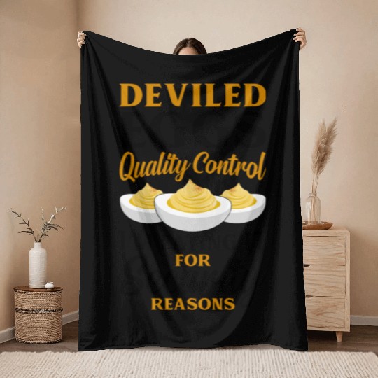 Funny Deviled Eggs Designs For Deviled Egg Lover Throw Blankets