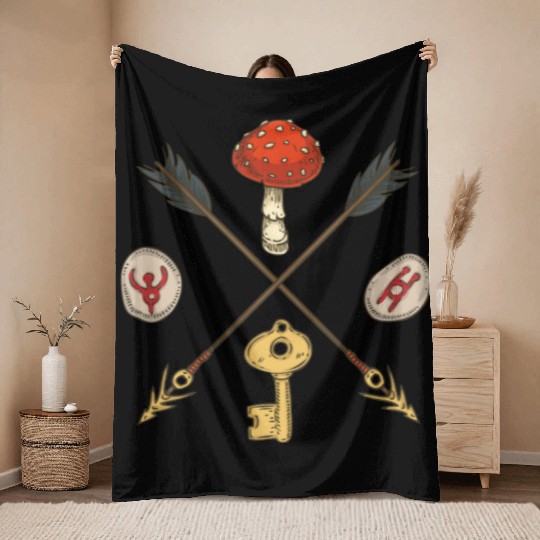 paganisem witchcraft Throw Blankets