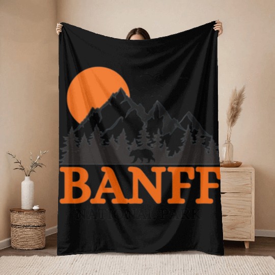 Banff National Park Throw Blankets