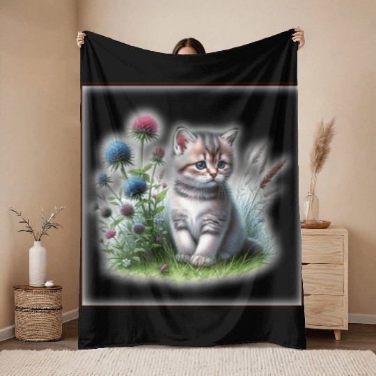 Cute baby animals Throw Blankets