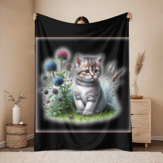 Cute baby animals Throw Blankets