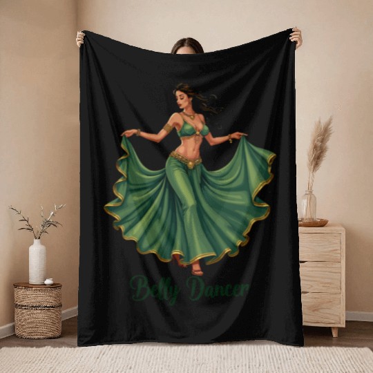 Belly Dancing Belly Dancer Belly Dance Classes Throw Blankets
