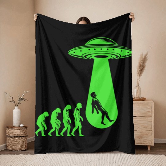 UFO Evolution Step Throw Blankets