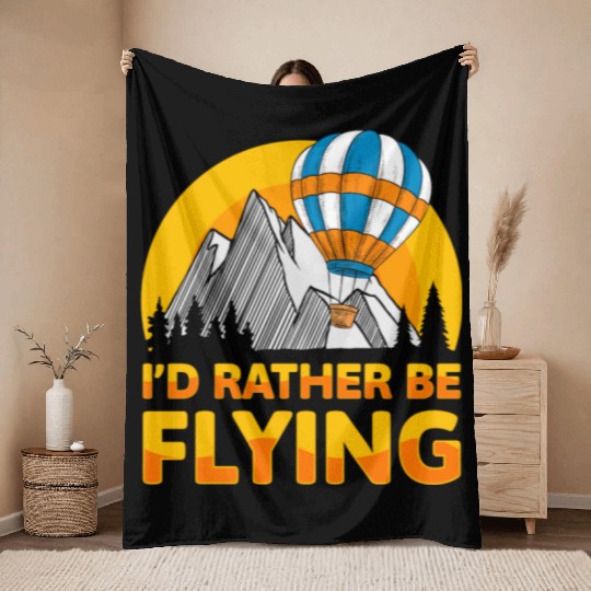Balloon Company Colors Adventure Throw Blankets