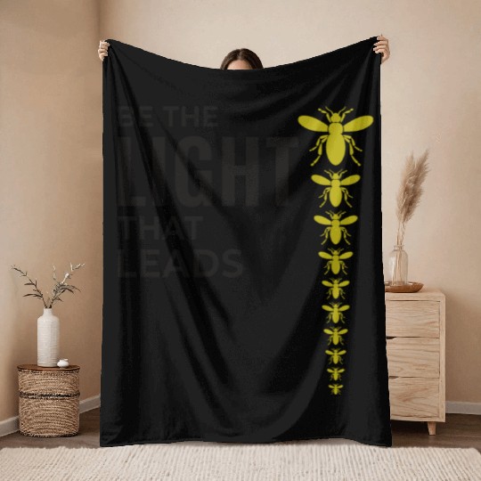 Fireflies Firefly Lightning Bug Insect Collector Throw Blankets