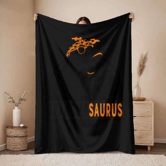 Grandmasaurus Fun Grandmasaurus Mother's Day 1WH2 Throw Blankets