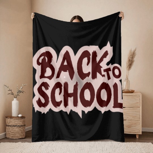 back to school Throw Blankets