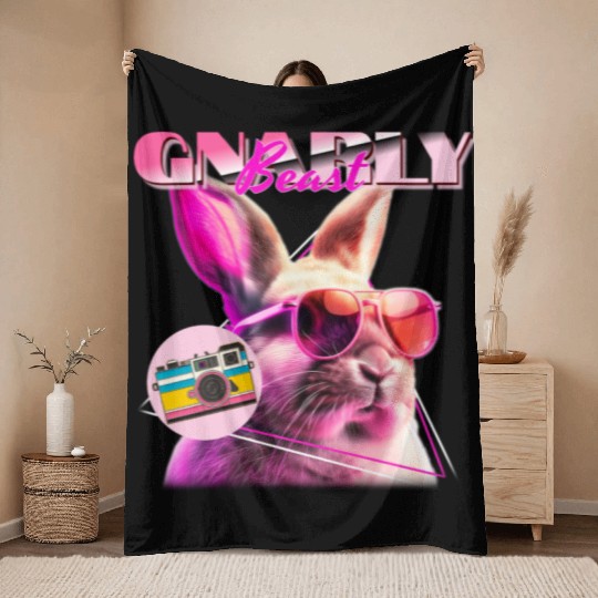 Hilarious "Gnarly Beast" – Cheers to Comedy Throw Blankets