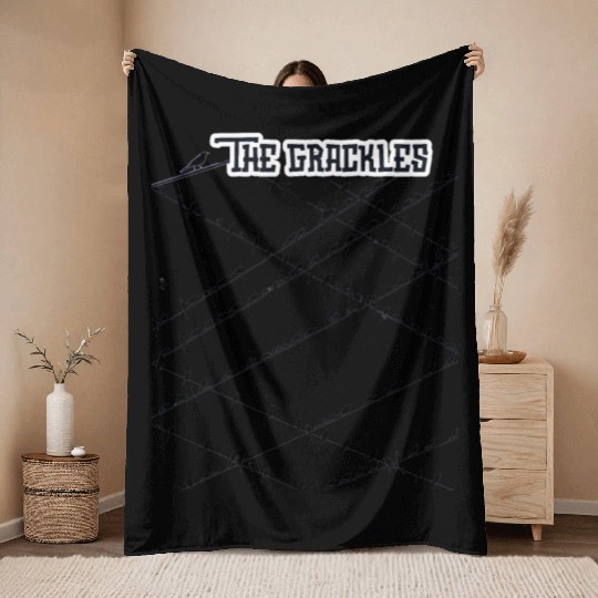 The Grackles : Austin, Texas Throw Blankets
