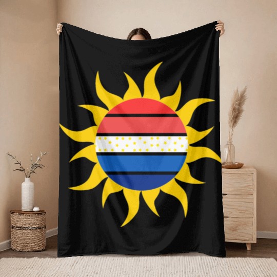 America's Rising Horizon Throw Blankets