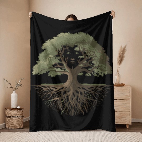 Tree of life for a Nature lover Throw Blankets