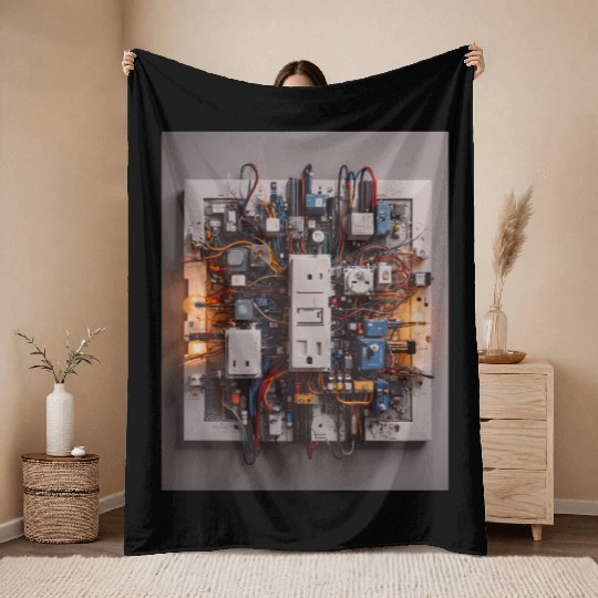 Tangled Currents of Innovation Throw Blankets