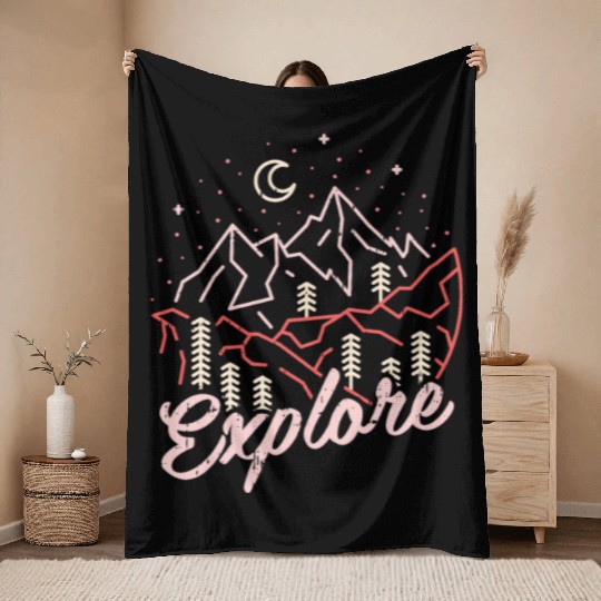 Wanderlust Throw Blankets
