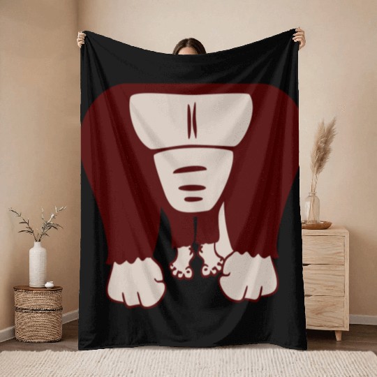 Funny Gorilla Body Without Head Halloween Cost Throw Blankets