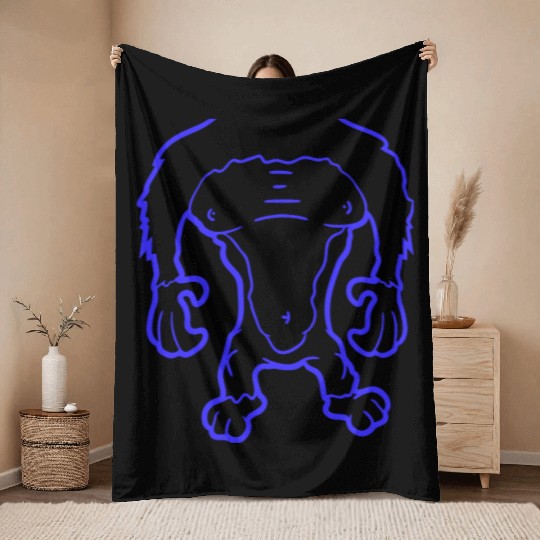 Funny Gorilla Body Without Head Halloween Cost Throw Blankets