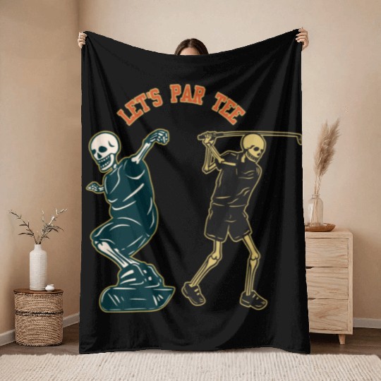 Throw Blankets Softstyle unisexe patineur squelette