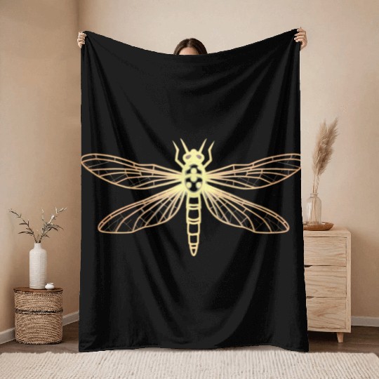 Moonlit Fireflies Throw Blankets