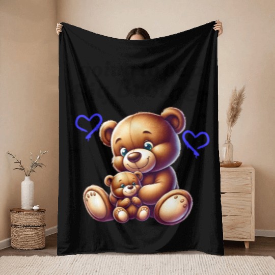 I'm Going To Be A Big Brother Cute Teddy Bears, Throw Blankets