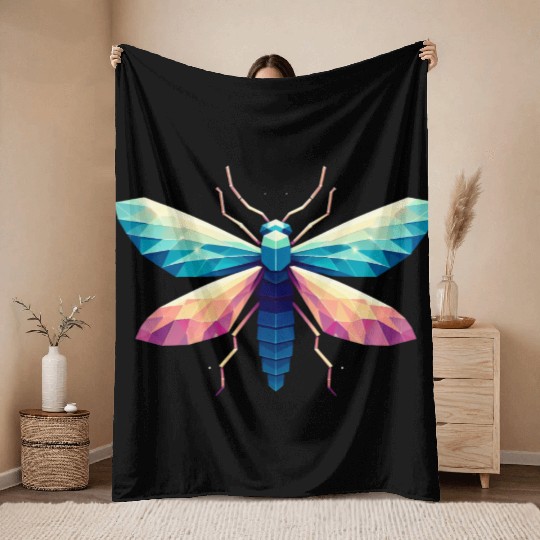 Fireflies,Lightning Bug Throw Blankets