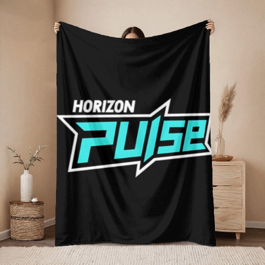 Horizon Pulse Radio Throw Blankets