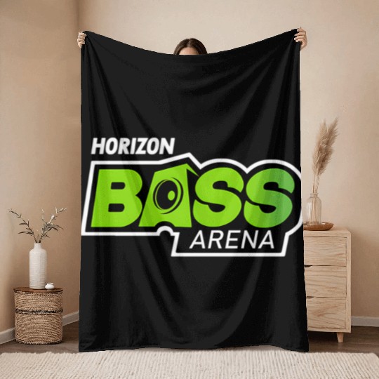 Horizon Bass Arena Radio Throw Blankets