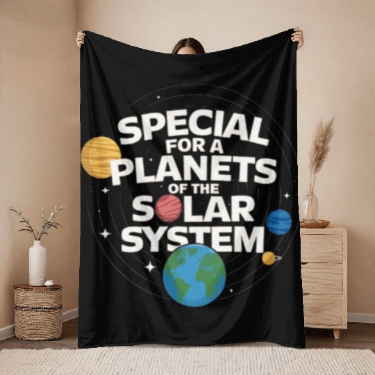 Special plantes solar system Throw Blankets