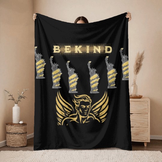 Women's Fitted Vintage Rock Band Country Music Throw Blankets