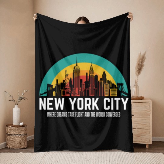 New York City Throw Blankets