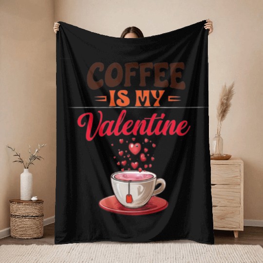 Caffeine Love Throw Blankets