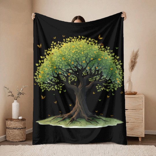 Tree of Life Throw Blankets