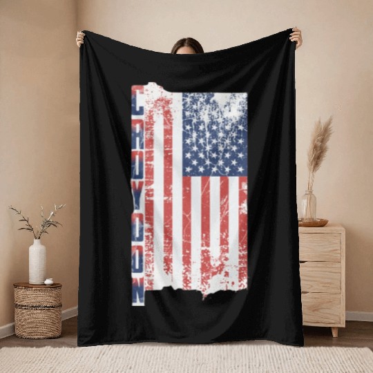 UNION JACK FLAG UNITED KINGDOM GREAT BRITAIN ENGLA Throw Blankets