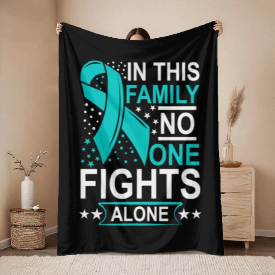 Wellness Collection - Family, No-one Fights Alone Throw Blankets