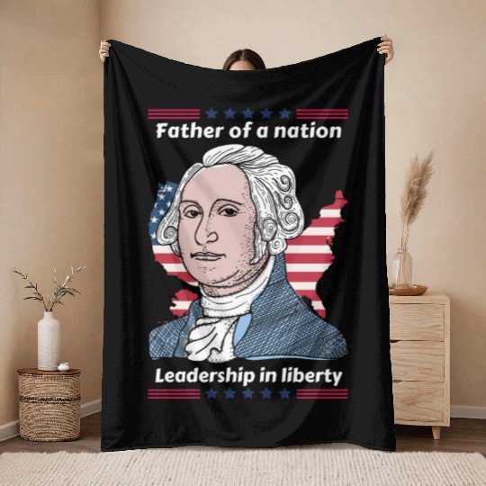 George Washington Tribute Throw Blankets
