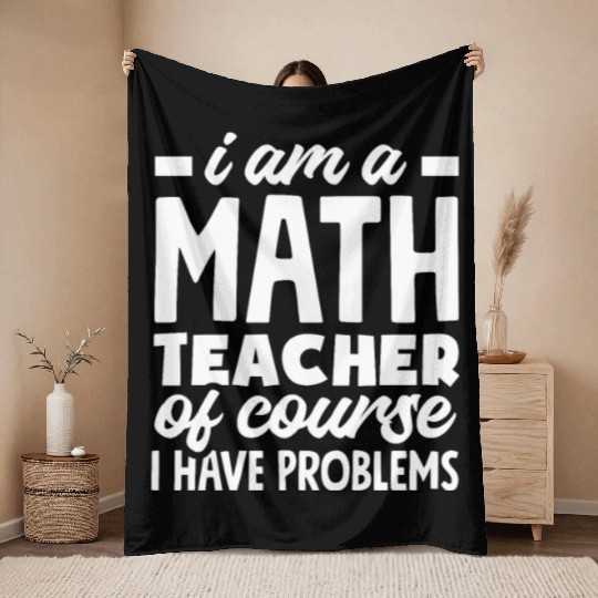 Funny Teacher Gift Throw Blankets