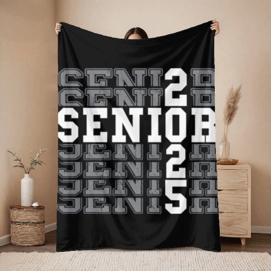 Class Of 2025 Senior 2025 Back To School Throw Blankets