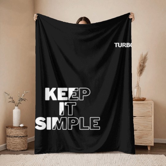 TURBO "KEEP IT SIMPLE" Merch Throw Blankets