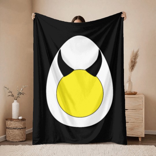 Lazy Halloween Costume:Devil Horns for Deviled Egg Throw Blankets