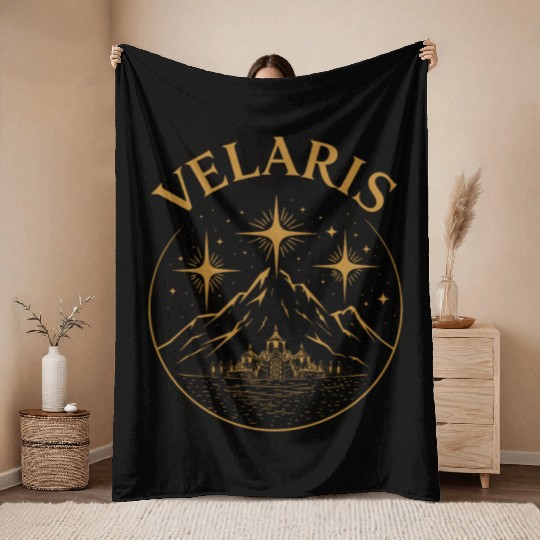 Velaris – Dreamy Night Court Throw Blankets