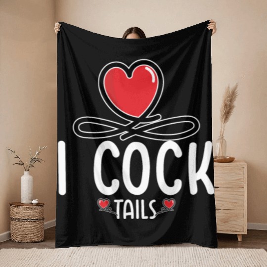 Funny I Love Cocktails 6 Throw Blankets