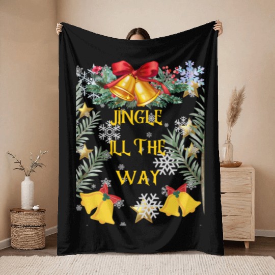 Christmas Cheer in a cup Funny Christmas on Bella Throw Blankets