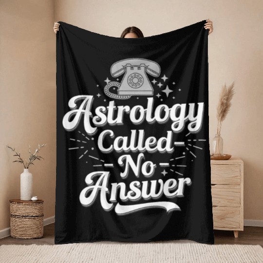 Astrology Skeptic Critical Thinking Throw Blankets