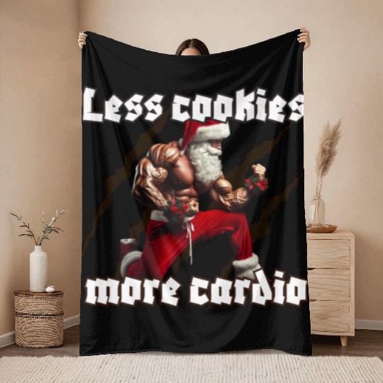Muscle Santa Throw Blankets – Christmas Workout Apparel