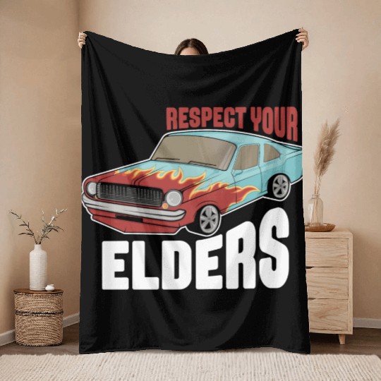 Funny Car Guy 2 Throw Blankets