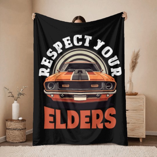 Funny Car Guy 8 Throw Blankets