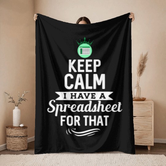 Funny Excel Spreadsheets Lover 2 Throw Blankets