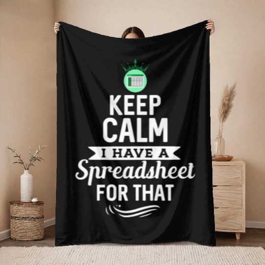 Funny Excel Spreadsheets Lover 2 Throw Blankets