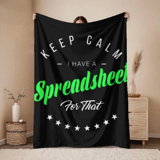 Funny Excel Spreadsheets Lover 5 Throw Blankets