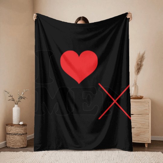 I Love Me Not Men Throw Blankets