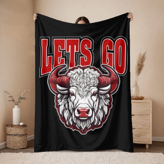 LETS GO -GYM LOVERS Throw Blankets